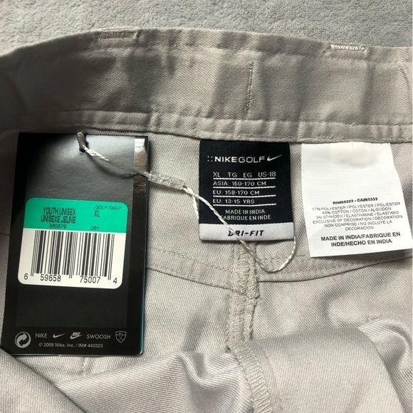 NWT Nike Dri-Fit Taupe Golf Shorts Size Youth XL (13-15 yrs) - Picture 4 of 9